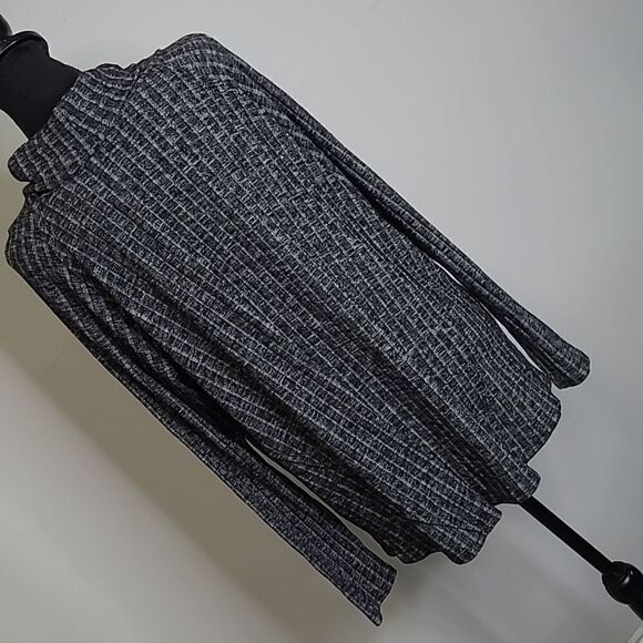 fab'rik cowlneck sweater blk & gray - Picture 4 of 10